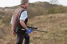 Mark met verdovingsgeweer